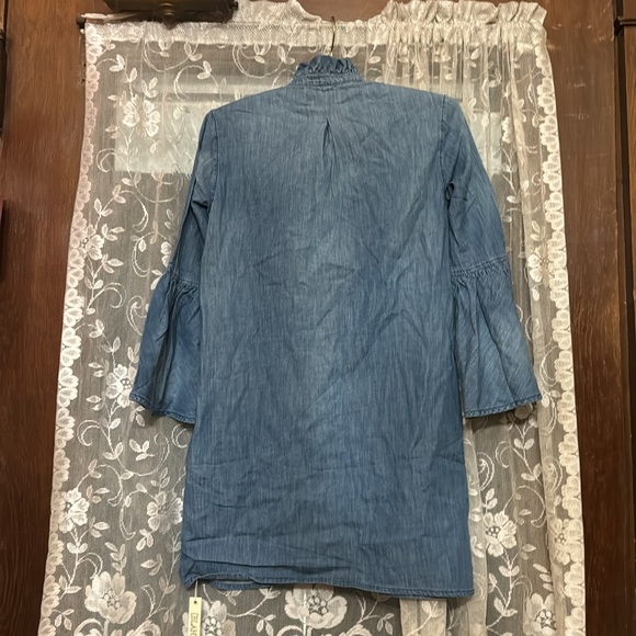 BlankNYC lightweight Jean mini dress with cute sleeves size XS brand new - Picture 6 of 6